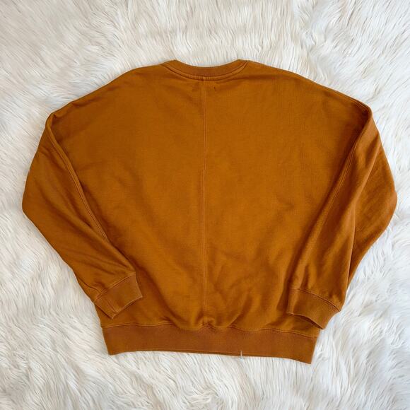 OAK + FORT Oversized Graphic Dot Crewneck Pullover Sweatshirt - Picture 4 of 6